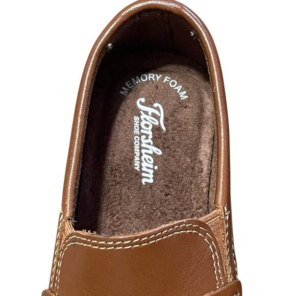 Florsheim Little Kids Leather Jasper Driver Classic Penny Loafer Tan Size 11 NEW - Picture 7 of 11